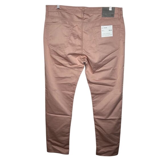 AG Adriano Goldschmied Tellis Modern Slim Airluxe Pink Twill Pants 38x34 - Picture 1 of 9